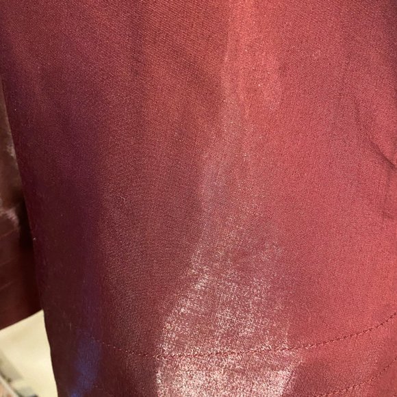 Burgandy XSCAPE Short Formal Dress - Picture 3 of 4